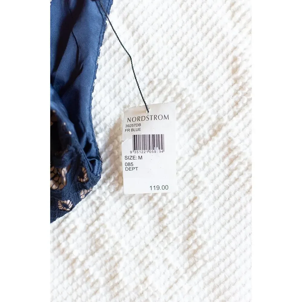 Bardot Navy Lace Midi Dress - Picture 6 of 9